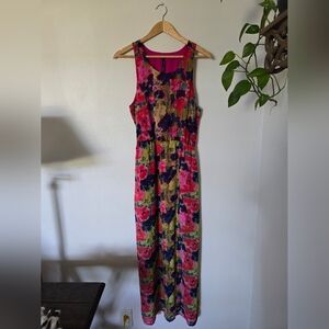 W118 By Walter Baker Size Small Womens Sleeveless Floral Long Dress